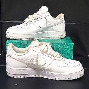 Air Force 1's, white, size 9.5